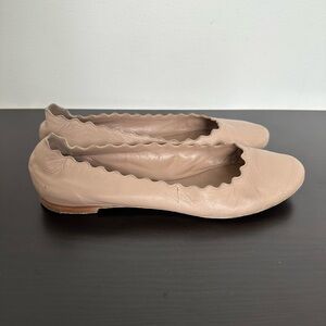 Chloe ballet flats in nude beige size 39